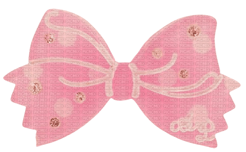 pink bow - nemokama png