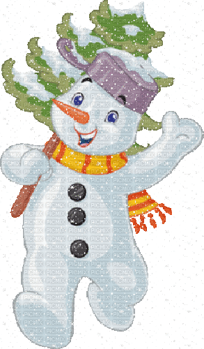 snowman gif - Gratis animerad GIF