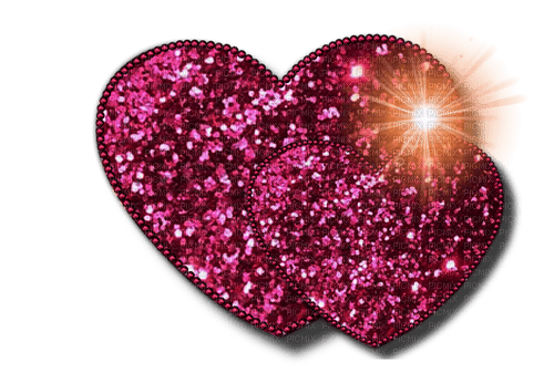 Glitter Hearts - ilmainen png