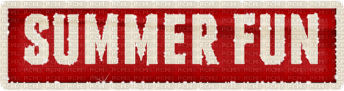 summer fun deco text banner scrap dolceluna - Darmowy animowany GIF