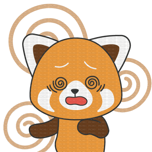Confused Red Panda - GIF animé gratuit