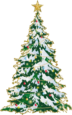 christmas tree (created with lunapic) - GIF animate gratis