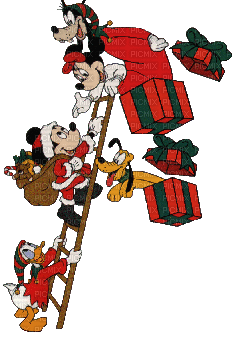 Kaz_Creations Disney Christmas Deco - GIF animado gratis