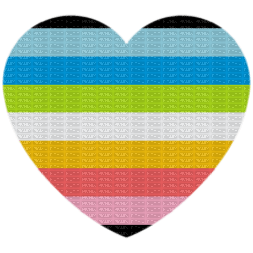 Queer flag heart - PNG gratuit