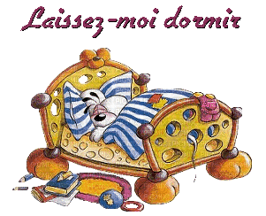 laissez moi dormir - Бесплатный анимированный гифка