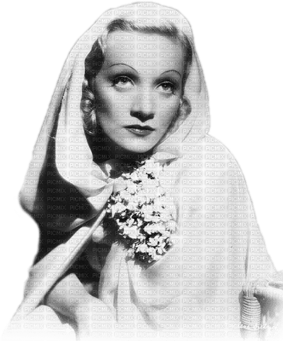 soave woman vintage Marlene Dietrich black white - darmowe png