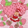 strawberry shortcake pink square pink - gratis png