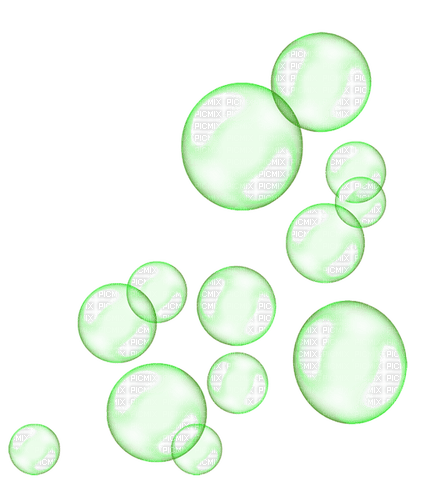 Bubbles.Green - zdarma png