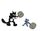 itchy and scratchy - GIF animado grátis