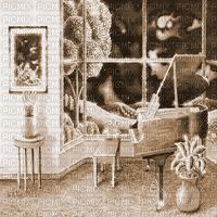 Y.A.M._Interior room background sepia - Free animated GIF