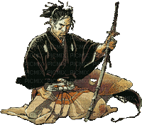 wojownik/samuraj - Ingyenes animált GIF