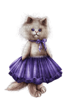 kikkapink lollipop birthday deco cat purple - gratis png