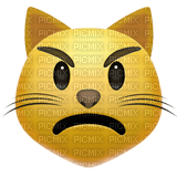 Angry cat emoji - безплатен png
