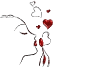 coe coeur femme love rouge glitter gif deco animé - GIF animé gratuit