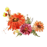 kikkapink autumn border flower - gratis png