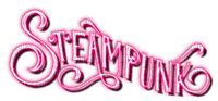Steampunk.Neon.Text.Pink - By KittyKatLuv65 - darmowe png