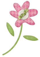 Fleur Rose Vert Blanc :) - PNG gratuit