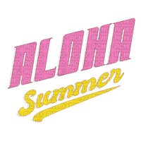 Aloha Summer Text - Bogusia - gratis png