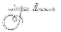 soave text winter dreams white - png gratis