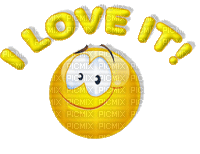 smiley fun face yellow  deco  tube  animation gif anime animated text - Gratis animerad GIF