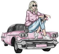 Pink Cadillac Woman - 免费PNG