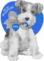 soave valentine deco text heart animals dog heart - PNG gratuit