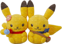 two pikachu chillin - besplatni png