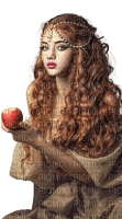 Девушка с яблоком - png ฟรี