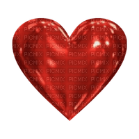 Red Chrome Heart - png gratuito