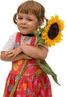 dziewczynka ze słonecznikiem - png grátis