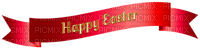 Kaz_Creations Easter Deco Banner Text Happy Easter - бесплатно png