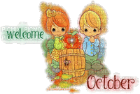 Welcome October - Gratis animerad GIF
