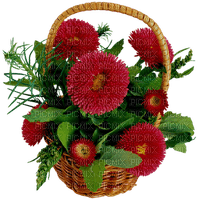 Panier fleurs - PNG gratuit