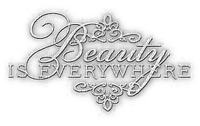 soave text deco beauty is everywhere white - ilmainen png