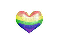 pride love heart colored