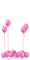 pink balloons - GIF animasi gratis