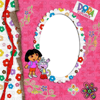 Kaz_Creations Cartoons Dora The Explorer Frame - ücretsiz png