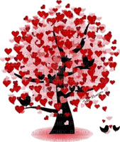 Kaz_Creations Valentine's Day Deco Love Trees Tree - png grátis
