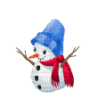 Снеговик - Δωρεάν κινούμενο GIF