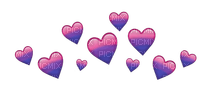 Bi Pride heart emoji crown