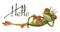 żaba - GIF animado grátis