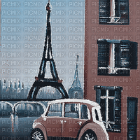 kikkapink paris car animated background - Gratis geanimeerde GIF