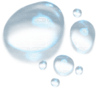 Water.Drops.Blue - Free PNG