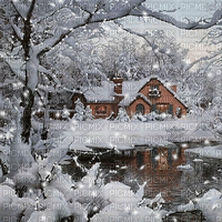 kikkapink winter snow background animated - Free animated GIF