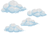 clouds pixel art - GIF animasi gratis