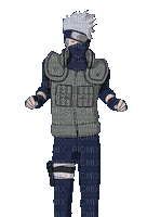 kakashi shake butt from the front - Free animated GIF