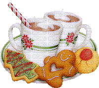 Christmas Cocoa and Cookies - GIF animate gratis