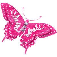 Bejeweled Butterfly.Pink - PNG gratuit