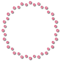 Pink Gems Circle - png grátis