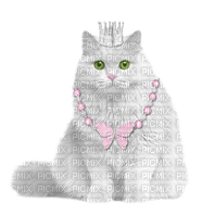 cat white queen - gratis png